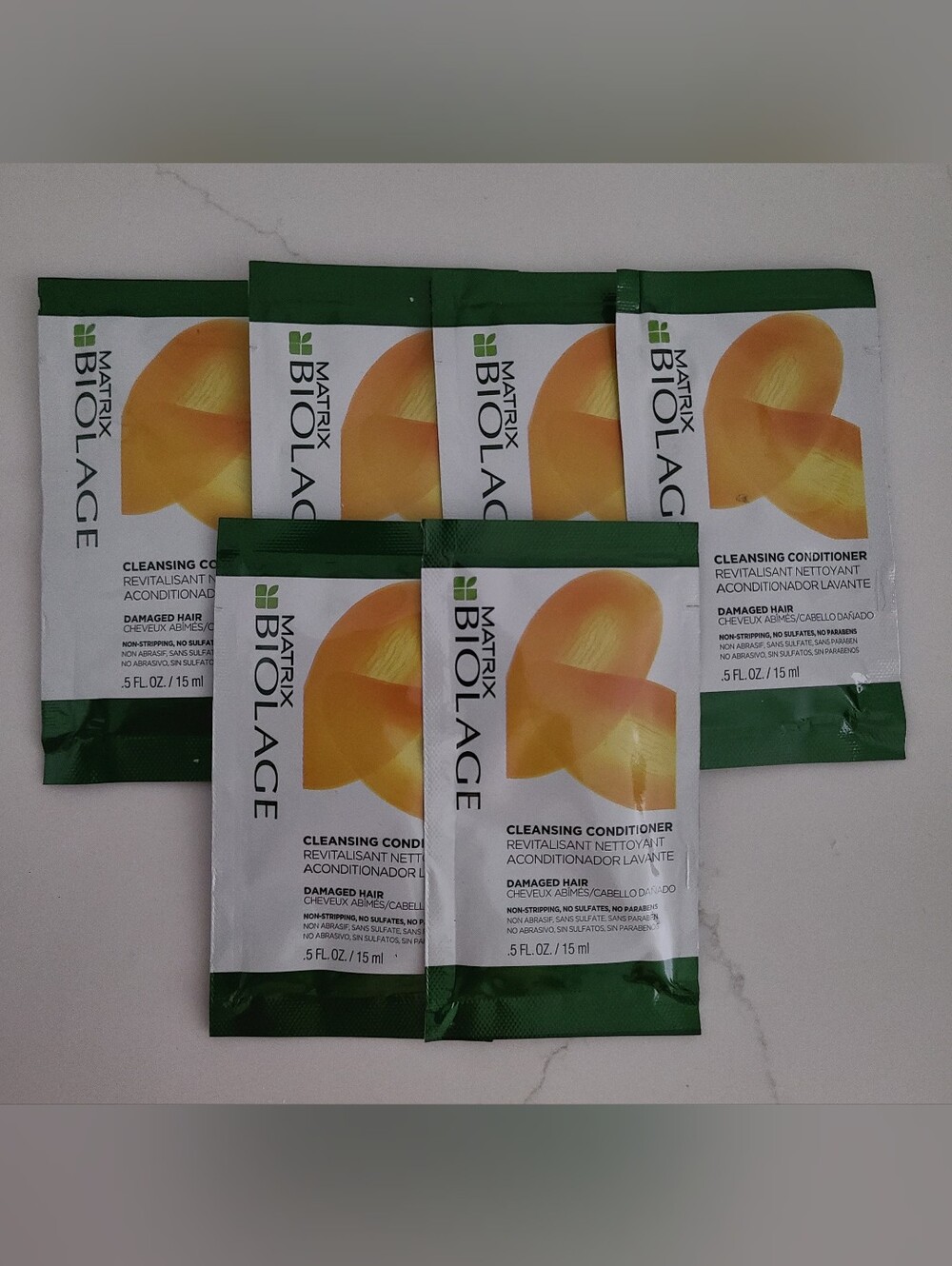 *Lot of 6* Biolage Cleansing Conditioner Deluxe Sample Packets